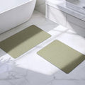 Bathroom Rugs Sets 2 Piece, Thin Bath Mat Absorbent Quick Dry, Machine Washable by HOMTEB