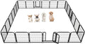 Metal Dog Playpen 32in H 24 Panels Heavy Duty Dog Fence by Petorldog