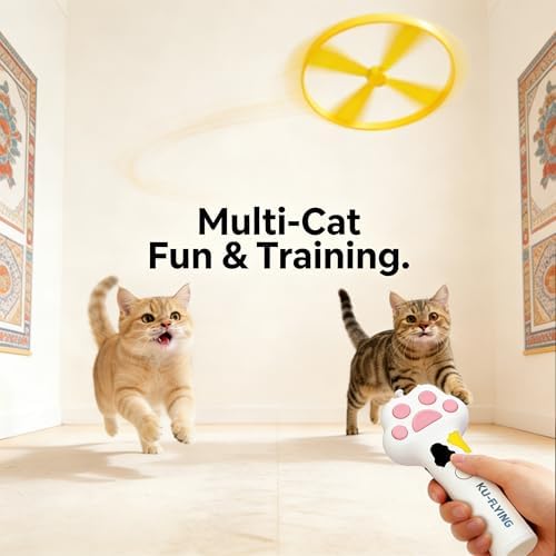 10Pcs Cat Toy Flying Discs, Interactive Cat Fetch Toy - Image 6