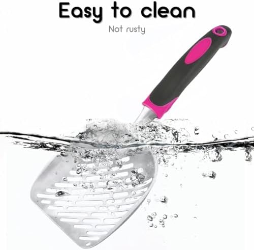 Cat Litter Scoop-Metal Cat Scooper-Long Handle Scoop, Cat Scooper-Poop - Image 5