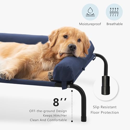 Cooling Elevated Dog Bed for Large Dogs, Outdoor Raised Dog Beds Dogs Cot - Image 2
