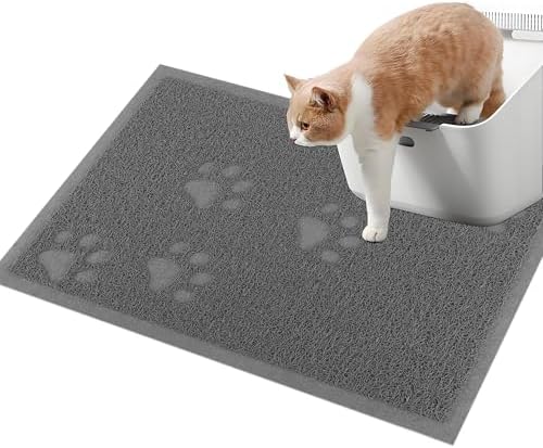 Darkyazi Cat Litter Box Mat for Floor Litter Trapping Mat Non-Slip Backing by DARKYAZI