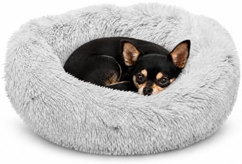 Whiskers & Friends Cat Beds for Indoor Cats & Small Dog, Fluffy Cat Bed by WhiskersFriends
