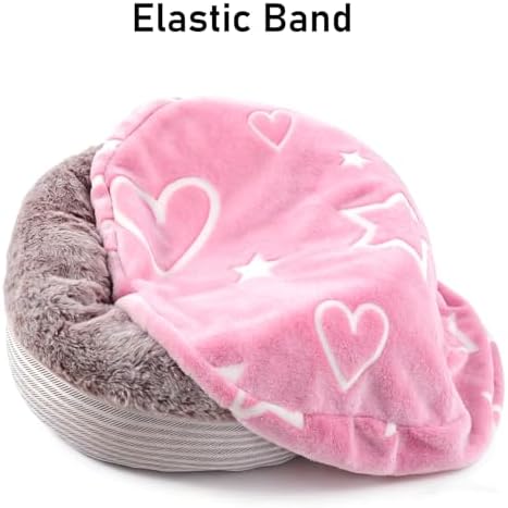 Flannel Round Replacement Dog Bed Cover Elastic Edged 30×9.8 Inch - Image 5