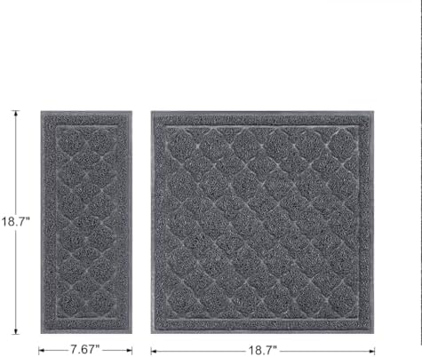 unipaws Cat Litter Trapping Mat, Litter Box Scatter Control Pad - Image 6