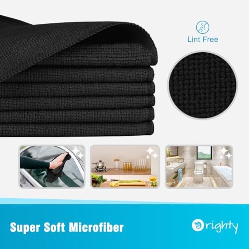 Orighty Microfiber Cleaning Cloth, Cleaning Rags, 24 Pack, 12x11 in - Image 2