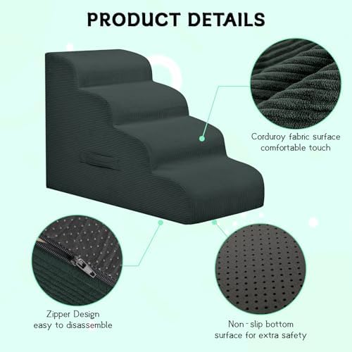 Mesa Lemon 3 Step Dog Stairs Pet Ramp - Image 3