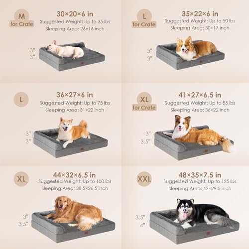EHEYCIGA Large Dog Bed Memory Foam - Image 2