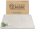 Stone Bath Mat Quick Dry Diatomaceous Earth Bath Mat Non-Slip Shower Stone by SHUSHIYAJU