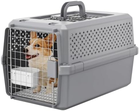 RIZZARI Hard-Sided Dog Carrier: Portable Travel Crate by RIZZARI