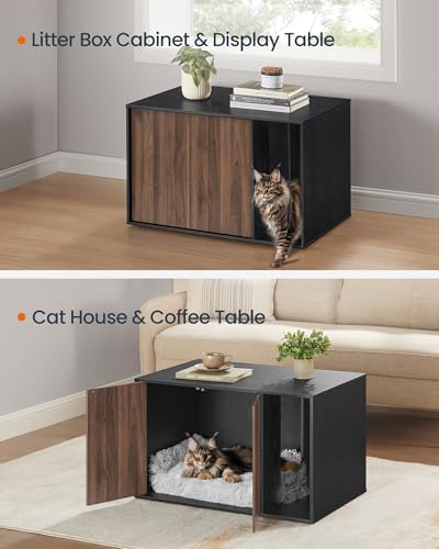SONGMICS HOME Cat Litter Box Enclosure, Snapsemble Superfast Assembly - Image 6