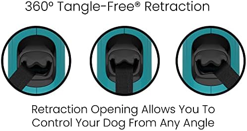 TUG Monochrome 360° Tangle-Free Retractable Dog Leash | 16 ft Strong Nylon Tape - Image 3