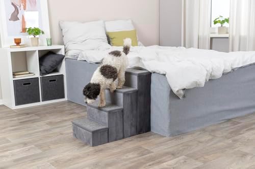 TRIXIE 4-Step Velour Pet Stairs - Image 2