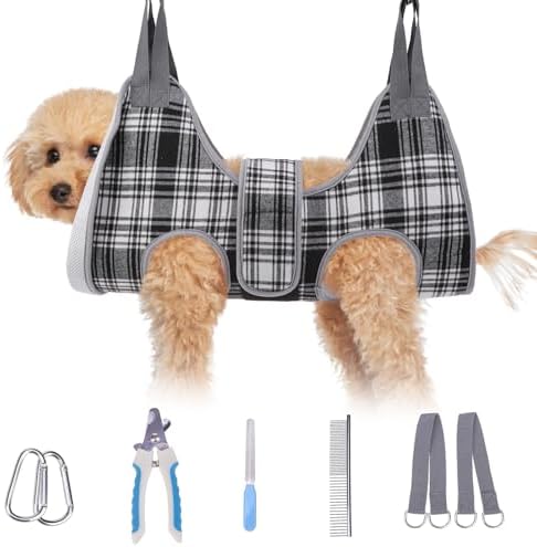 BEAUTYZOO Dog Grooming Hammock for Small Dogs/Cats, Nail Trim Restraint by BEAUTYZOO