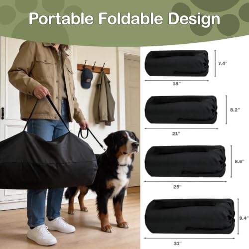 Collapsible Soft Dog Crate 30 Inch, Portable Travel Pet Crate - Image 3
