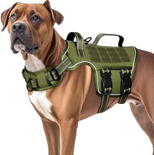 Dog Harness for Large Dogs, No Pull Tactical Vest by Runfido