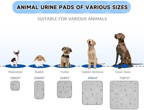 Sunheir Washable Pee Pads for Dogs Extra Large 36" x 72" 2-Pack, Reusable Puppy - Image 6