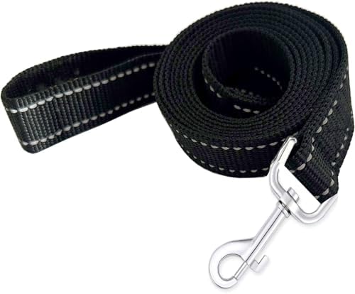 Reflective Dog Leash 4FT Long, 5/8 Inch Wide, by TAIDA