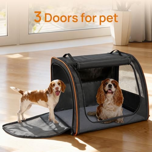 Dog Car Seat, Enclosed Carrier for Pets Travel Safety Dog Crate Soft-Sided - Image 5