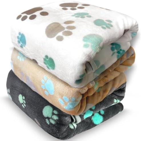Dog Blankets for Large Dogs, Soft Fluffy Flannel Pet Blanket Mat Cover for Bed by NXDZI