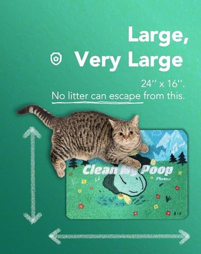 Lukamoo® Cute Cat Litter Mat, for Kitty Litter & Cat Litter Box, Independent - Image 3