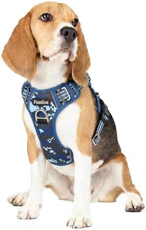 Funfox Dog Harness No Pull, Adjustable Pet Vest Harness, Super Soft Material by MyFUNFOX