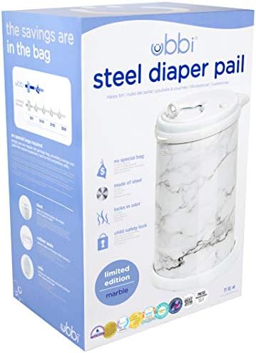 Ubbi Stainless Steel Diaper Pail, No Special Bags, Odor-Locking - Image 2