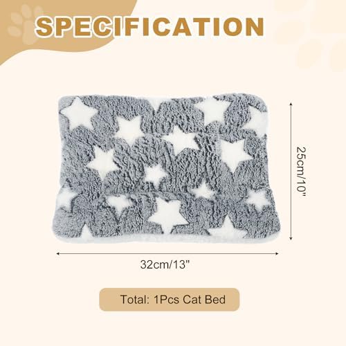 Dog Cat Bed Mat, Soft Coral Fleece Pet Cushion Pad - Image 2