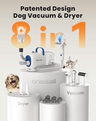oneisall 8-in-1 Dog Grooming Vacuum & Dryer - Image 2