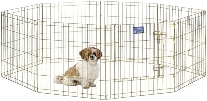 MidWest 24-Inch Exercise Pen, Single Door, 16 Sq Ft Play Area by MidWestHomesForPets