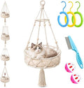 12-16in Boho Hanging Cat Hammock by Cxyrna