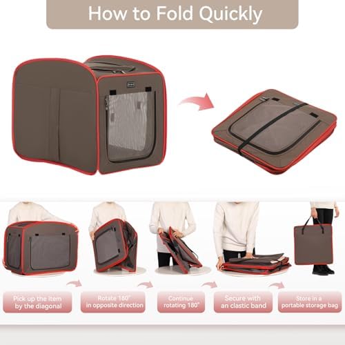 Petsfit Pop Up Dog Crates Kennel Carrier, Portable and Lightweight, Included - Image 4