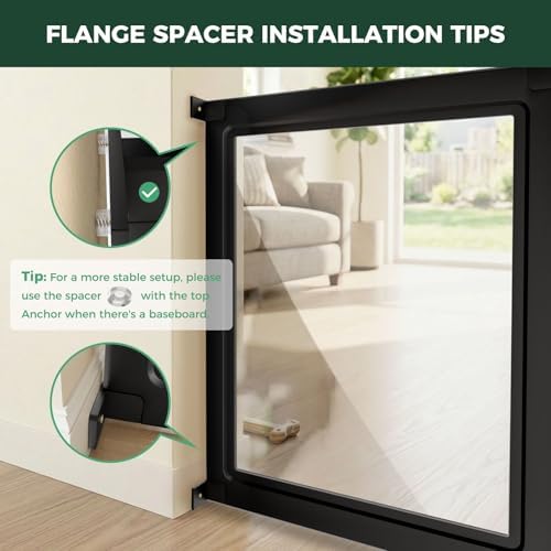 FXW Fence-to-Wall Anchors for AuraSpace Acrylic Indoor Dog Playpen - Image 6