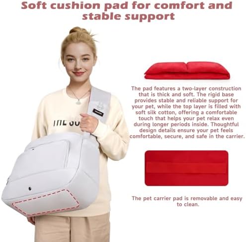Dog Sling Carrier for Dogs & Cats, Fits 7–18lbs, Lightweight Pet Carrier Bag - Image 5
