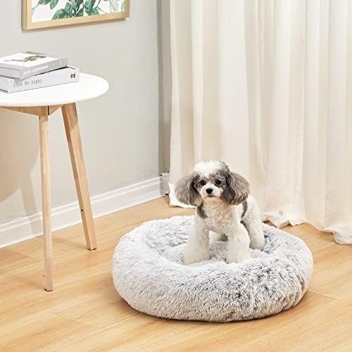 Bedfolks Calming Fluffy Donut Dog Bed - Image 2