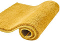 CozeCube Mustard Yellow 32"x20" Shaggy Non Slip Soft Washable Bath Mat by CozeCube