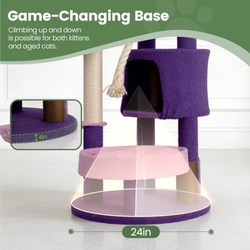 64 Inches Multi Level Cat Tree Tower Indoor Large Cats Furniture - Image 5