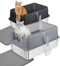 2 Pack Stainless Steel Cat Litter Box by Unknown