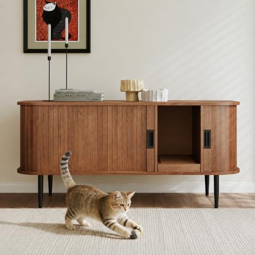 PUPETPO Cat Litter Box Enclosure Furniture by PUPETPO