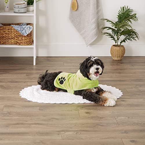 Bone Dry Pet Robe Collection, Embroidered Absorbent Microfiber Bath Robe - Image 5