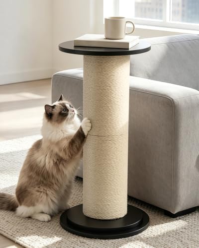 Odoland Cat Scratching Post for Indoor Cats, Large Sturdy Cat Scratcher by Odoland