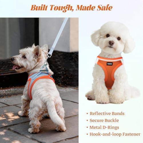 No Pull Dog Puppy Harness and Leash Set Reflective Mesh Vest Medium - Image 5