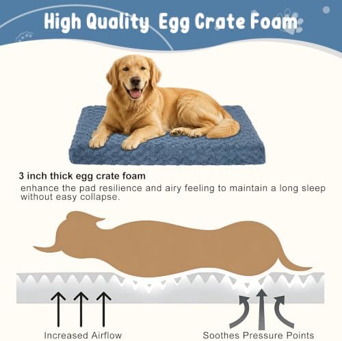EMPSIGN Dog Bed Mat Crate Pad Mattress, Ultra Soft Pet Kennel - Image 2