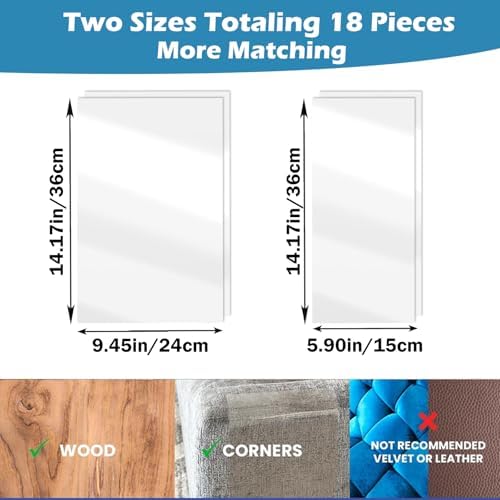 18 Pack Cat Scratch Furniture Protector Anti-Scratch Deterrent Tapes Premium - Image 4