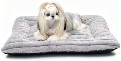 22 Inch Ultra Soft Comfy Pet Bed, Tiny Dog Bed, Washable Anti-Slip Crate Pad by ZihapgpzpPetSupplies
