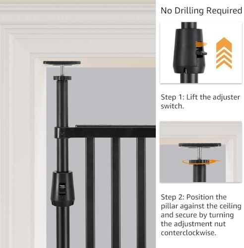 unipaws 75" High Extra Tall Cat Safety Gate - Image 4