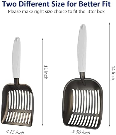 WePet Cat Litter Scoop, Non-Stick Plated Aluminum Alloy Sifter, Kitty Durable - Image 5