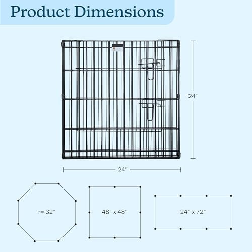 Pet Trex 24" Exercise Playpen for Dogs Eight 24" x 24" High Panels - Image 5