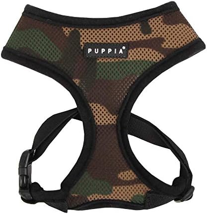 Puppia Soft Dog Harness No Choke Over-The-Head Triple Layered Breathable Mesh by PUPPIA