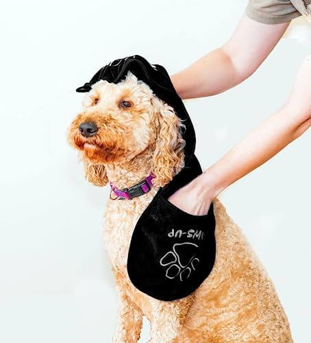 Paw Cleaning Towel for Dogs Dual Hand Pockets removes Dirt and Mud Absorbent - Image 3